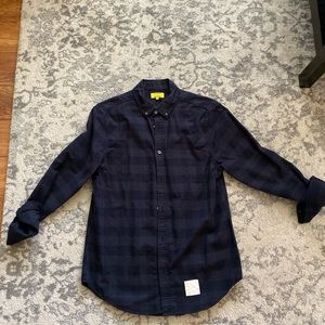 Five Four Black Plaid Flannel Casual Button Down